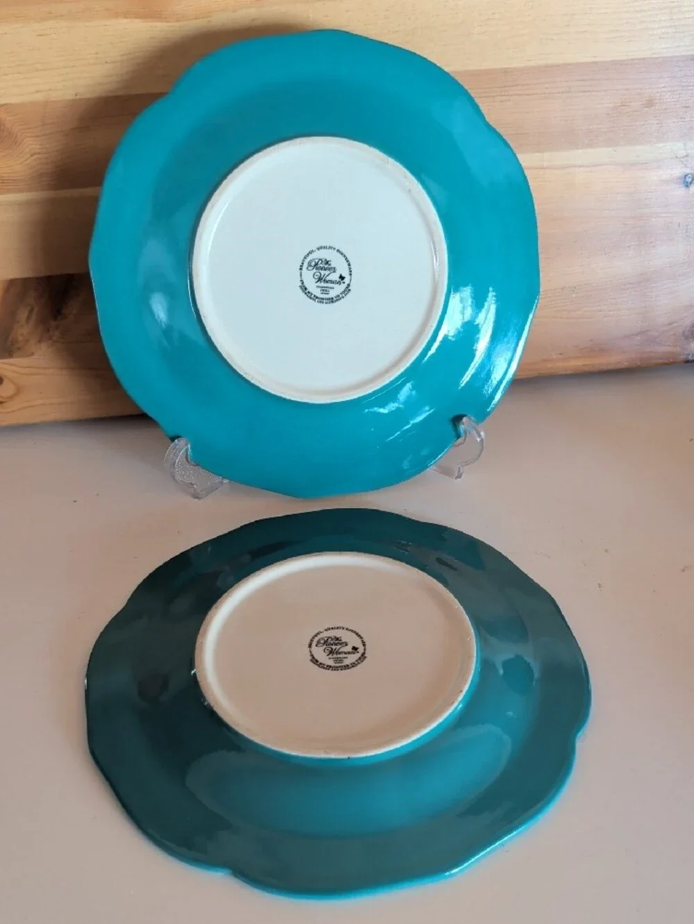 The Pioneer Woman, Turquoise Patterned Ceramic Dinner Plates - Set of 2🌟🌟🌟